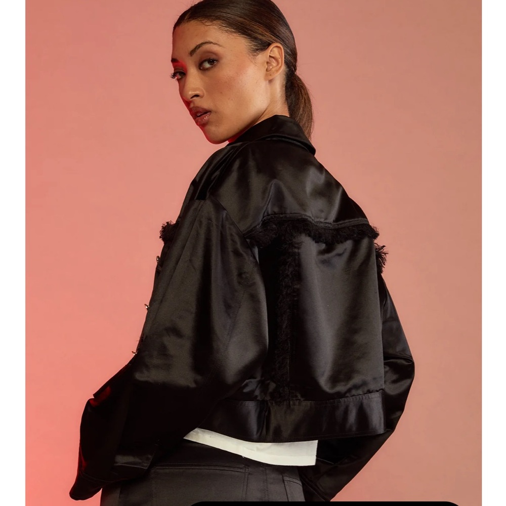 CYNTHIA ROWLEY FREYA SATIN JACKET